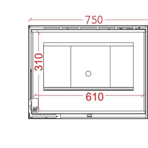 ΦΥΣΙΚΑ ΠΕΤΡΩΜΑΤΑ Ενεργειακή Μαντεμένια Αερόθερμη Κασέτα Τ-75 Corner Crystal Γωνιακή INS75CQ. 001