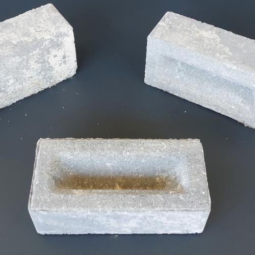 ΦΥΣΙΚΑ ΠΕΤΡΩΜΑΤΑ Διακοσμητικό Τούβλο Τσιμέντινο Γκρί-Λευκό. 001