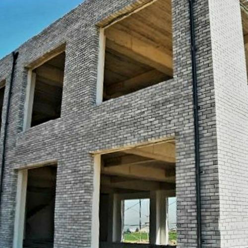 ΦΥΣΙΚΑ ΠΕΤΡΩΜΑΤΑ Διακοσμητικό Τούβλο Τσιμέντινο Γκρί-Λευκό. 001