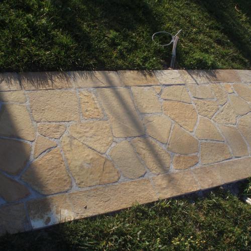 ΦΥΣΙΚΑ ΠΕΤΡΩΜΑΤΑ Πέτρα Αλβανίας Ακανόνιστη Κίτρινη. 001