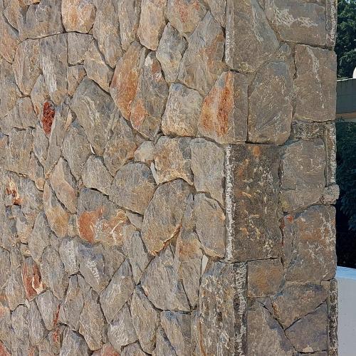 ΦΥΣΙΚΑ ΠΕΤΡΩΜΑΤΑ Πέτρα Καπάκι Ακανόνιστο Καφέ-Γκρι Σκούρο. 001