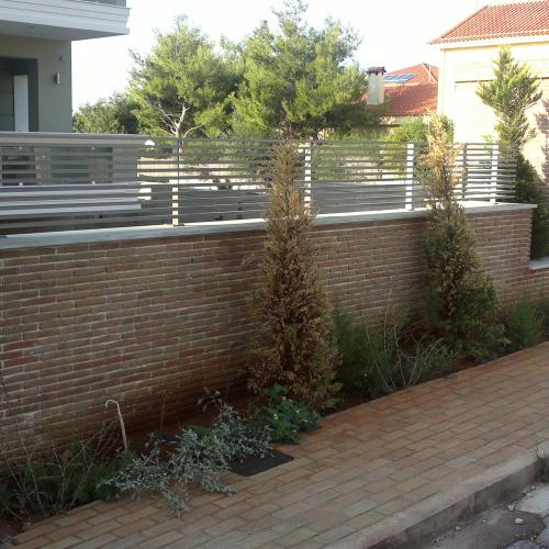 ΦΥΣΙΚΑ ΠΕΤΡΩΜΑΤΑ Διακοσμητικά Τούβλα παλαιού τύπου από το υλικό του κεραμιδιού. 001