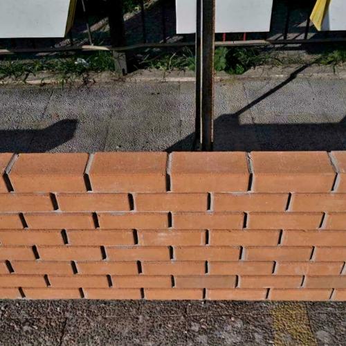 ΦΥΣΙΚΑ ΠΕΤΡΩΜΑΤΑ Διακοσμητικό Τούβλο Τσιμέντινο Πορτοκαλί Μονόχρωμο. 001